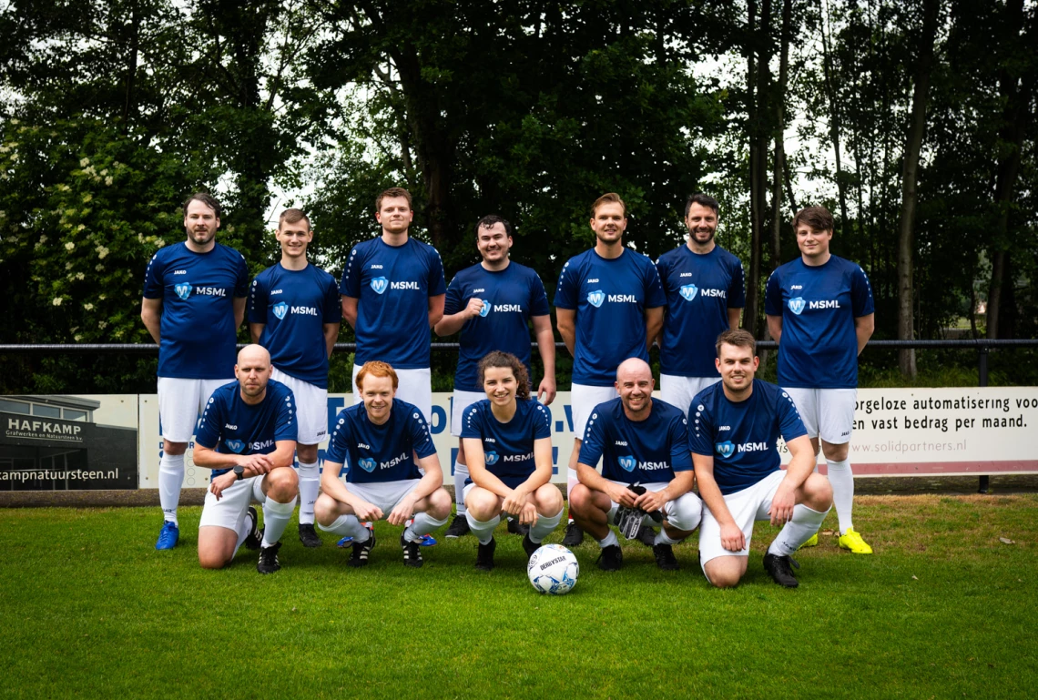 Voetbal MSML groep foto