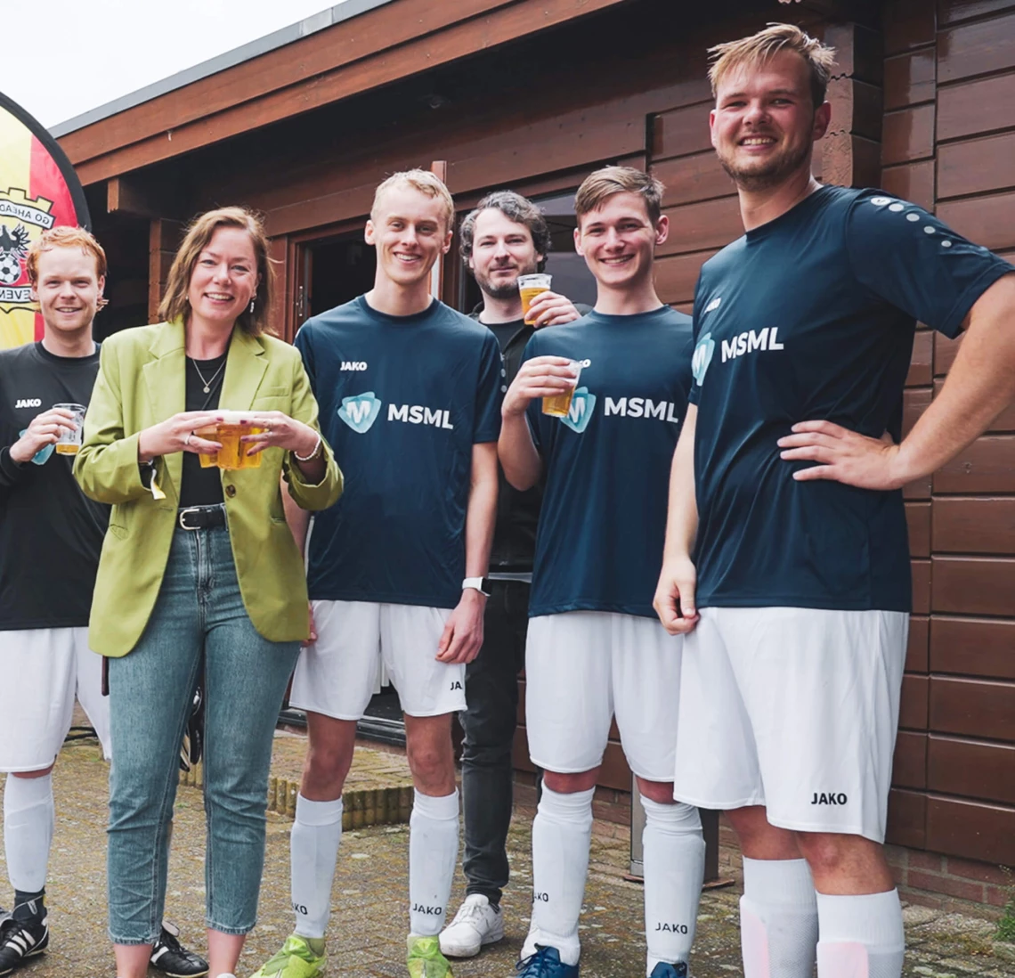 Voetbal MSML groep foto